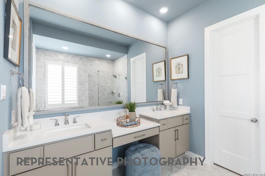 Furnished interior view inside a new home in Davis Ranch, San Antonio (Image 14).