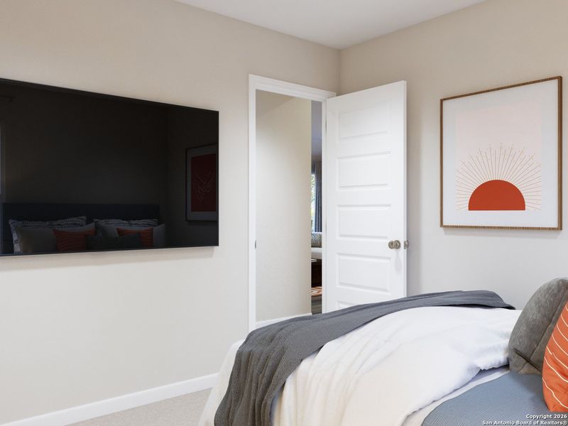 Furnished interior view inside a new home in Abbott Place, St. Hedwig (Image 6).