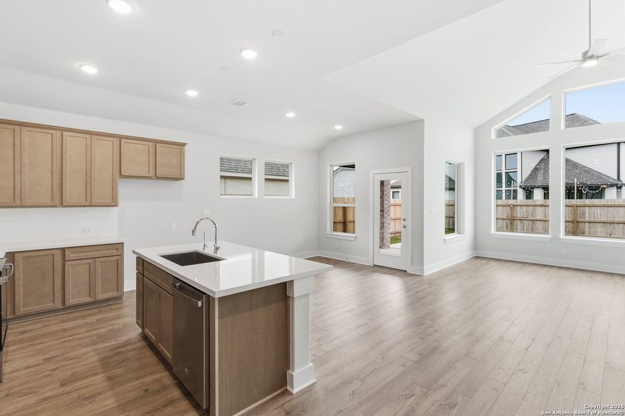 Furnished interior view inside a new home in Alsatian Oaks, Castroville (Image 11).