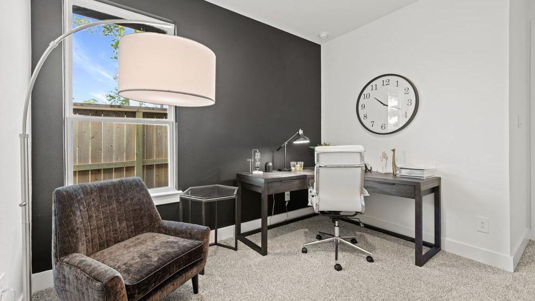 Furnished interior view inside a new home in Hills of Westlake, Conroe (Image 18).