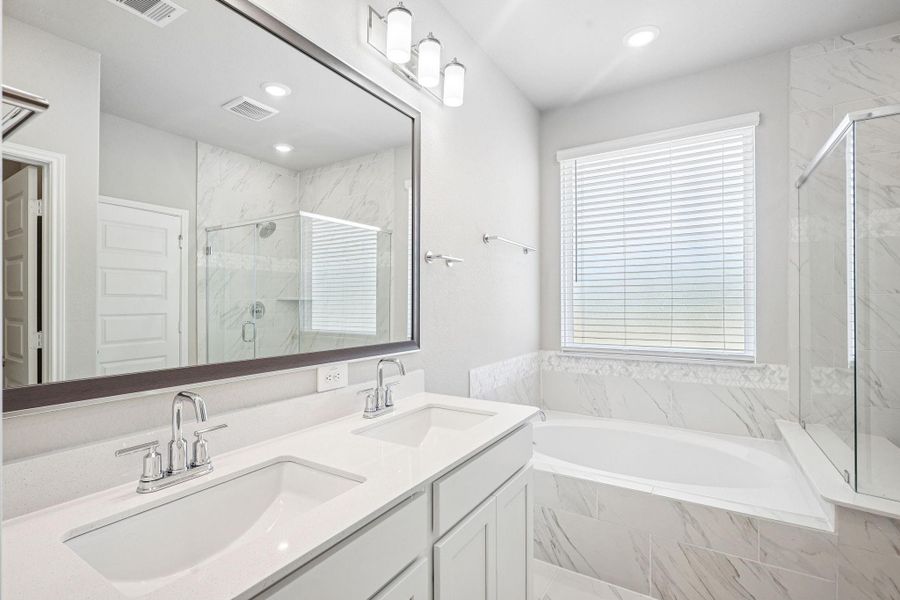 Furnished interior view inside a new home in Kemah Crossing - Luxe Series, Kemah (Image 15).