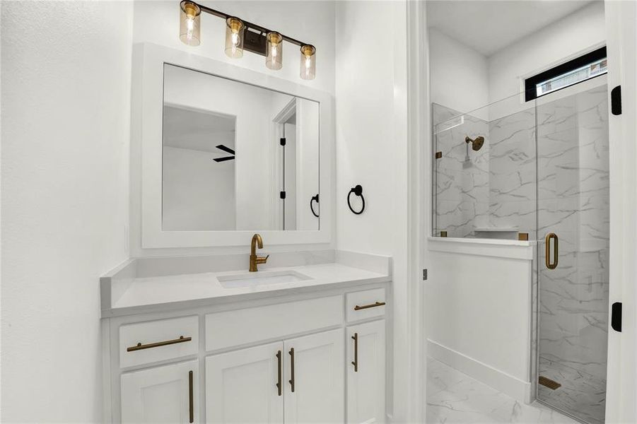 Furnished interior view inside a new home in , Aledo (Image 14).