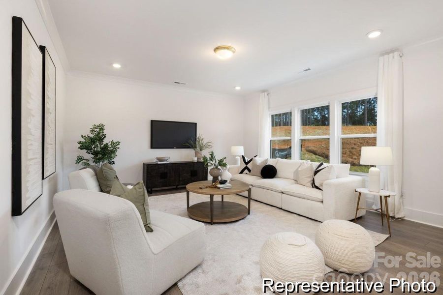 Furnished interior view inside a new home in Whispering Hills, Locust (Image 10).