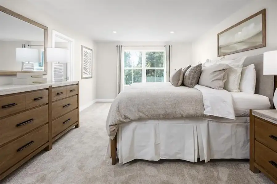 Representative furnished interior of a home built from the Odessa by Ryan Homes in Townes At Abner Creek, Greer (Image 10).