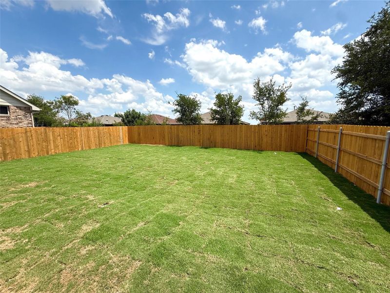 View of fenced backyard View of fenced backyard