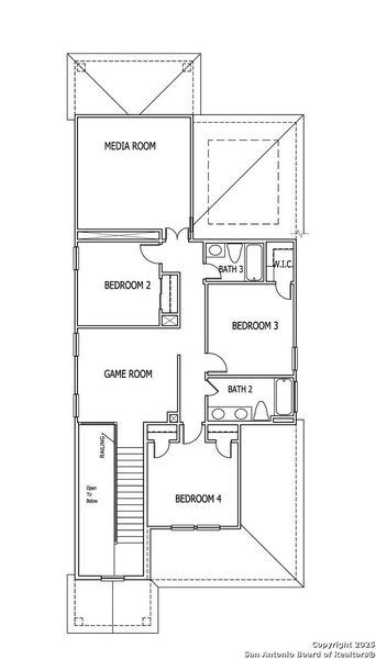 2D floor plan layout of this home in Mayfair, New Braunfels, TX (Image 3). 2D floor plan layout of this home in Mayfair, New Braunfels, TX (Image 3).