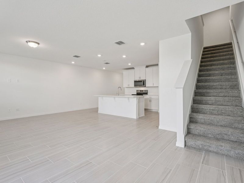 Spacious, unfurnished interior of a new home in The Meadow at Crossprairie Townes, St. Cloud (Image 9). Spacious, unfurnished interior of a new home in The Meadow at Crossprairie Townes, St. Cloud (Image 9).
