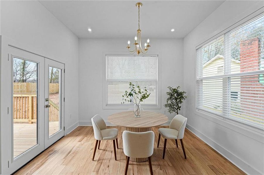 Furnished interior view inside a new home in , Atlanta (Image 15).