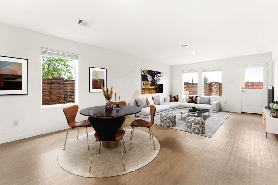 Furnished interior view inside a new home in , Katy (Image 8).