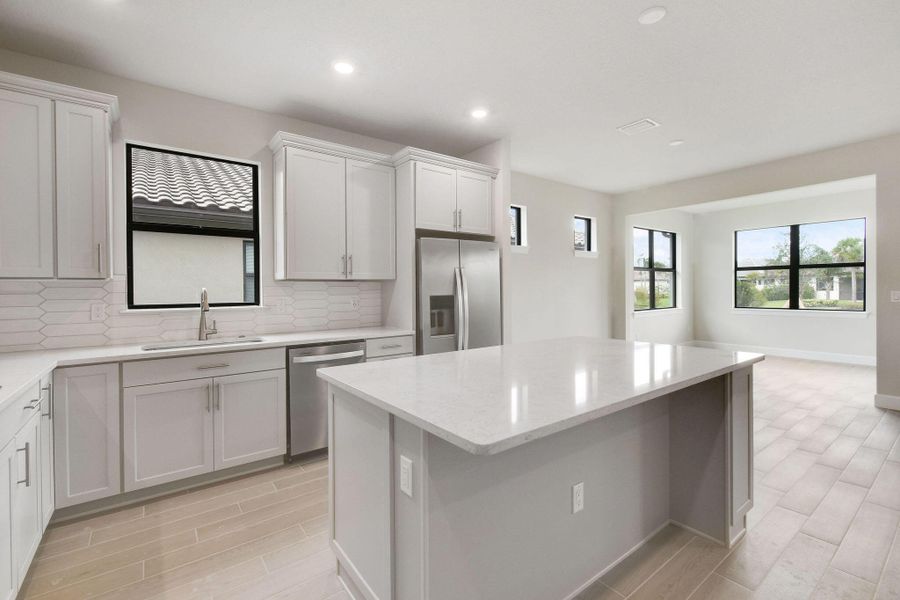 Furnished interior view inside a new home in Preserve at Waterway Village, Vero Beach (Image 11).