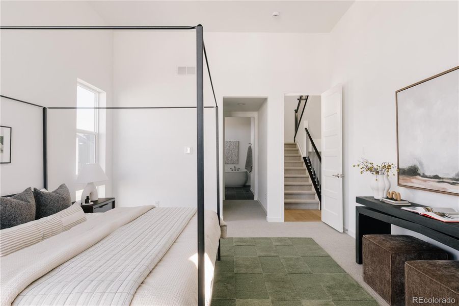 Furnished interior view inside a new home in Lyric at Ridgegate, Lone Tree (Image 4).