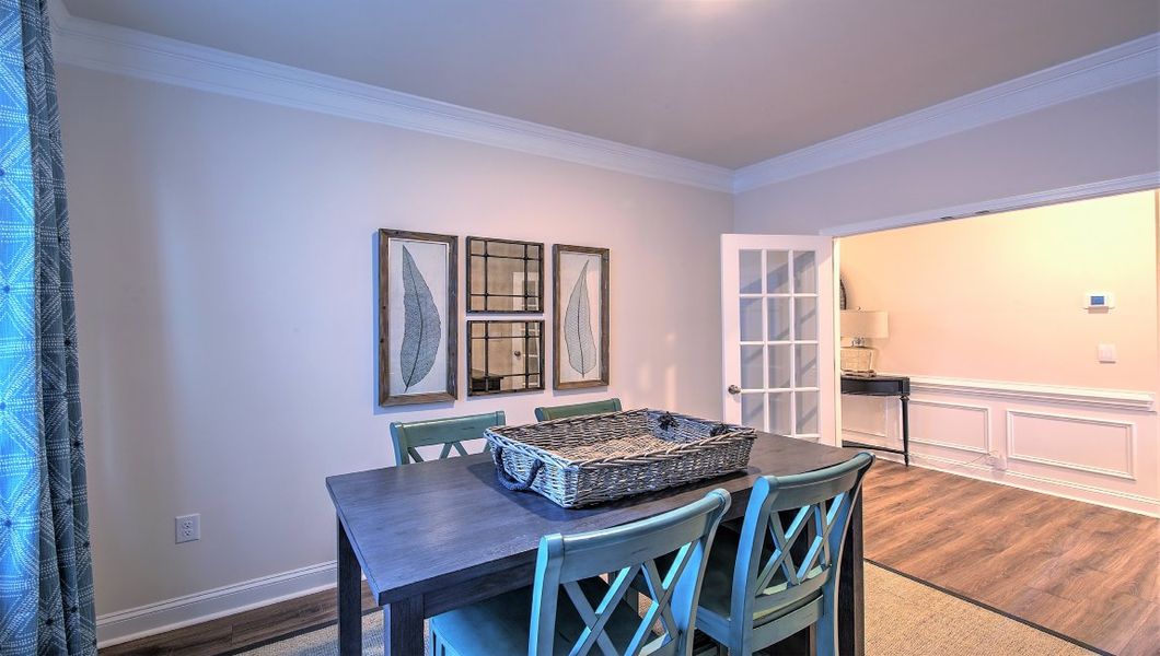 Furnished interior view inside a new home in Reserve at Tap Root Farms, Fletcher (Image 39).