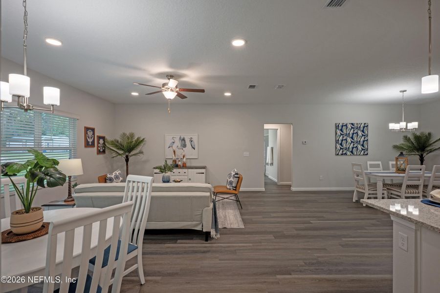 Furnished interior view inside a new home in , Jacksonville (Image 13).