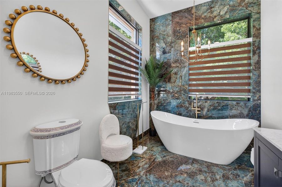 Furnished interior view inside a new home in , Biscayne Park (Image 50).