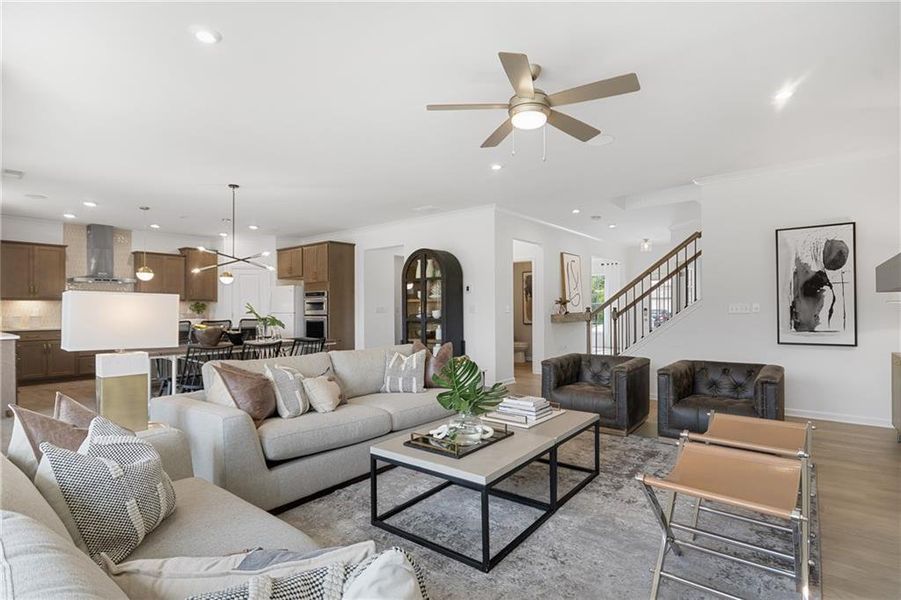 Furnished interior view inside a new home in Sierra Creek, Hoschton (Image 10).