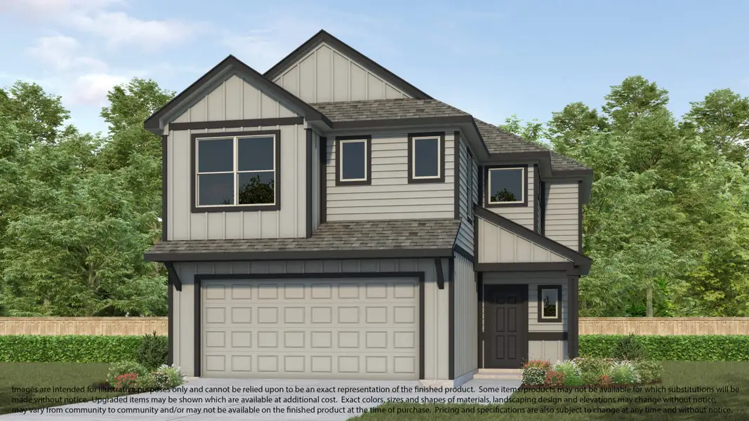 Representative exterior photo of a completed home built from the Plan 141 by Long Lake Ltd. in Breckenridge Park, Spring, TX (Image 3).