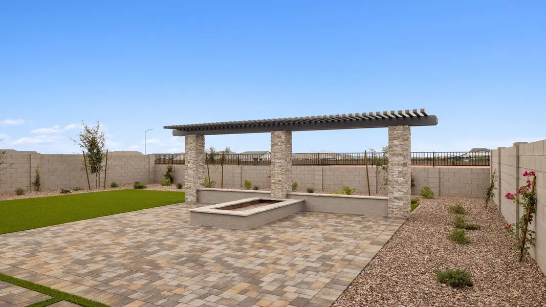 Exterior details and patio area of a home in Quail Ranch, San Tan Valley (Image 3). Exterior details and patio area of a home in Quail Ranch, San Tan Valley (Image 3).
