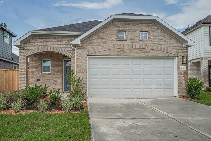 Front exterior of a new home in , Brookshire, TX, highlighting curb appeal (Image 29).