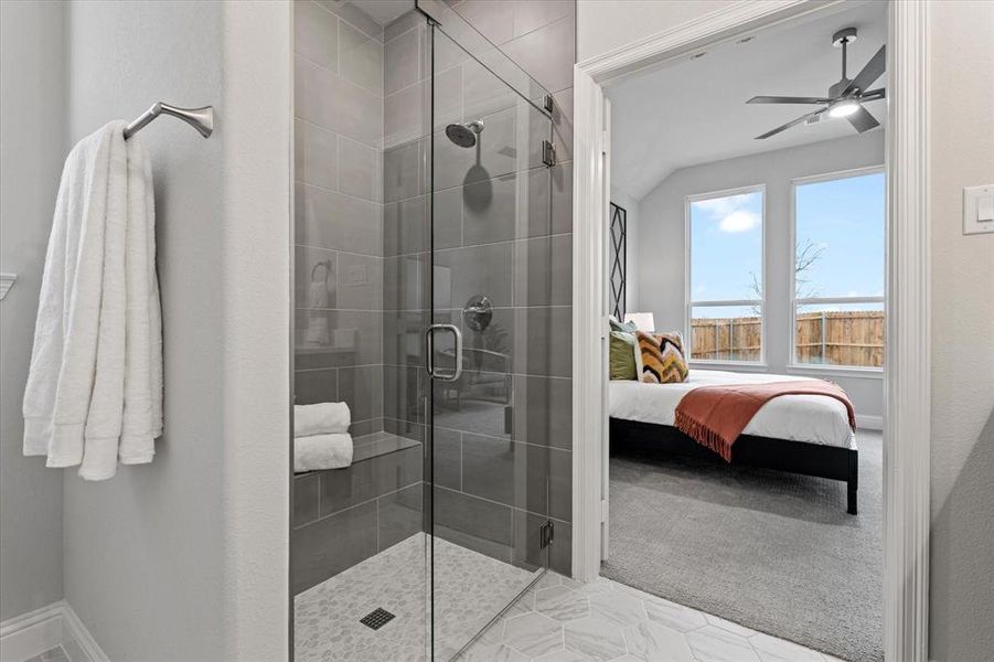 Furnished interior view inside a new home in University Park at Northpointe, Denton (Image 30).