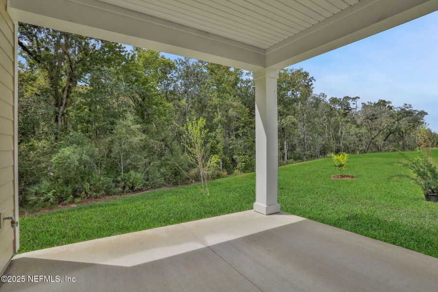 Exterior details and patio area of a home in TrailMark, St. Augustine (Image 22). Exterior details and patio area of a home in TrailMark, St. Augustine (Image 22).