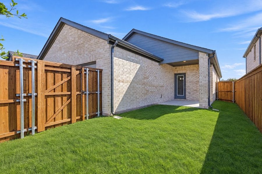 Exterior details and patio area of a home in North Sky Celina, Celina (Image 22). Exterior details and patio area of a home in North Sky Celina, Celina (Image 22).