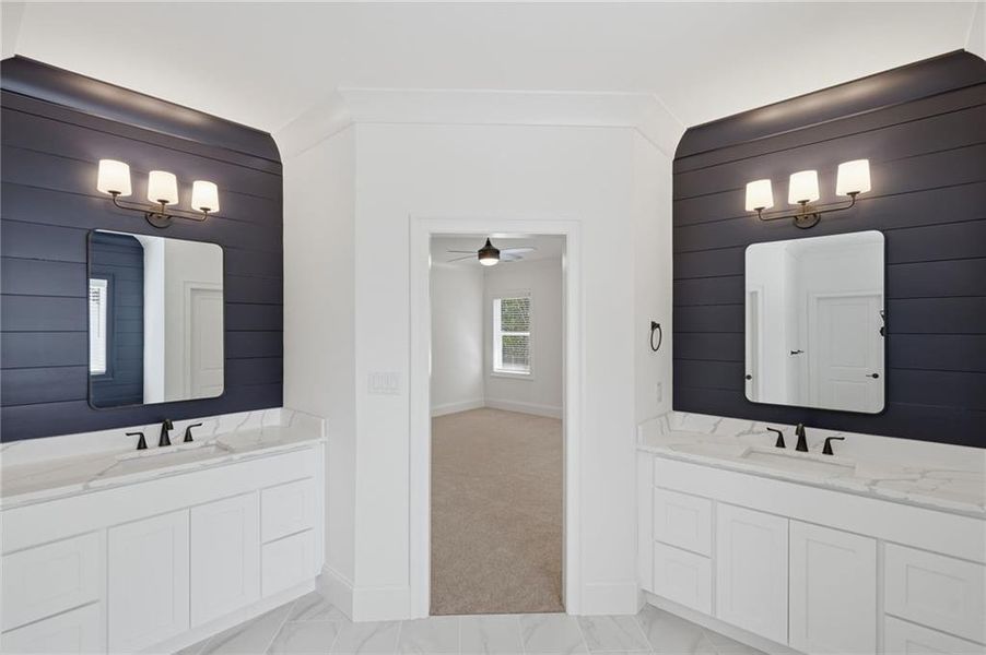 Furnished interior view inside a new home in , Buford (Image 8).