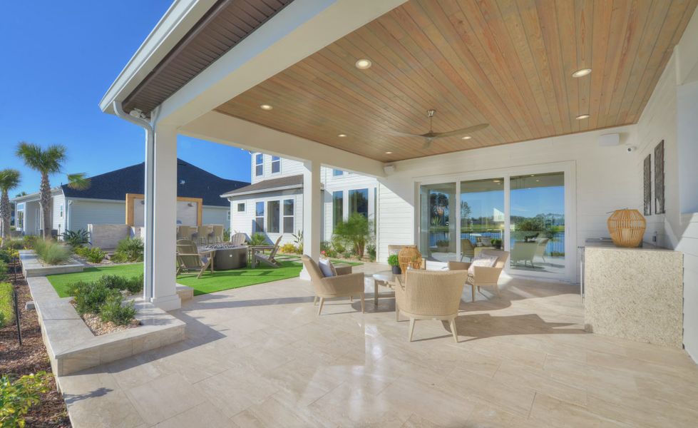 Exterior details and patio area of a home in Tidewater, Jacksonville (Image 23).