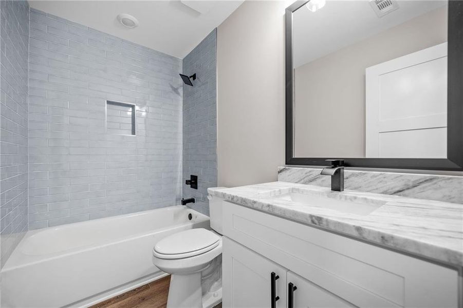 Furnished interior view inside a new home in , Canton (Image 17).