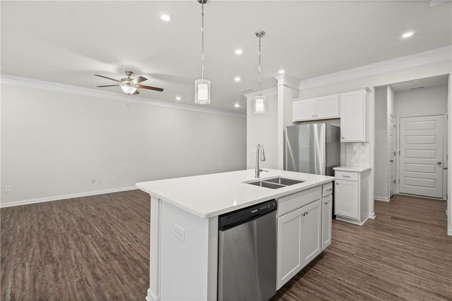 Furnished interior view inside a new home in , Powder Springs (Image 8).