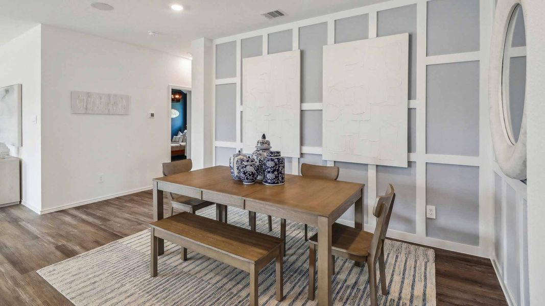 Furnished interior view inside a new home in Sunterra, Katy (Image 7).