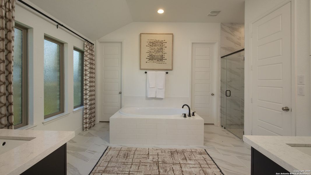 Furnished interior view inside a new home in Stillwater Ranch 50', San Antonio (Image 5).