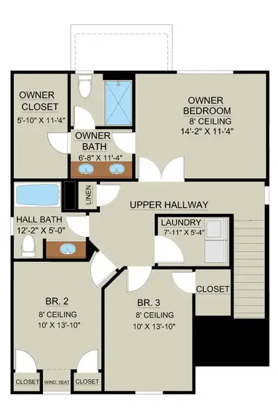 Rose Atoll Plan Second Floor Layout