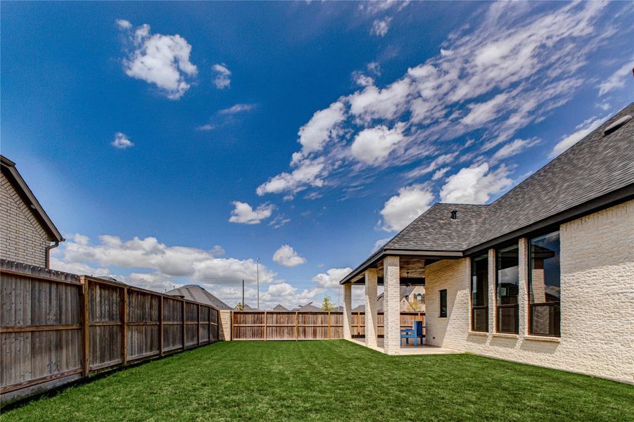 Exterior details and patio area of a home in Cross Creek West, Fulshear (Image 4). Exterior details and patio area of a home in Cross Creek West, Fulshear (Image 4).