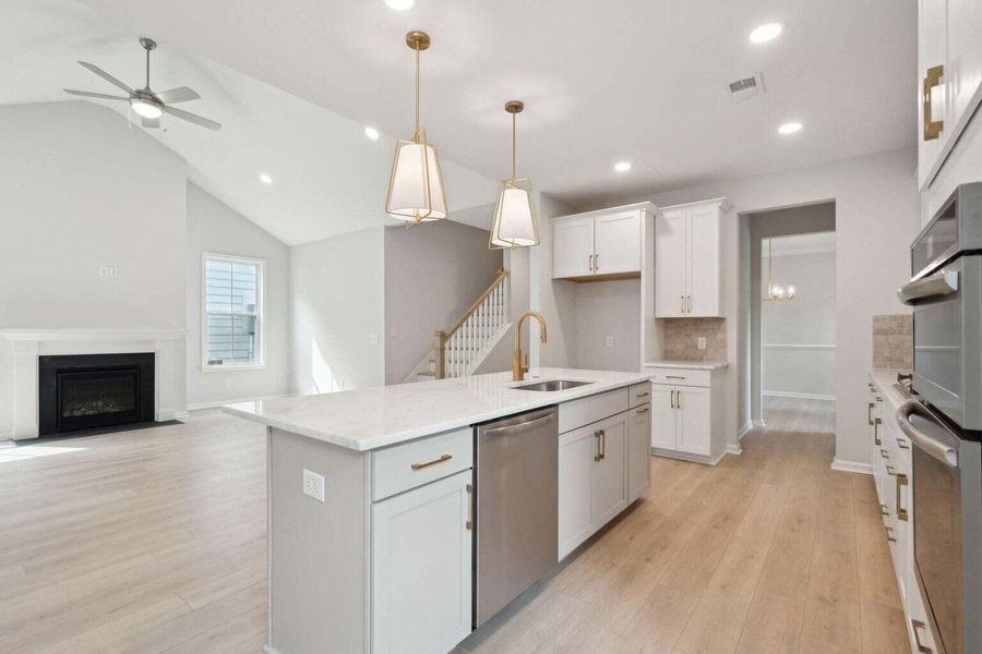 Furnished interior view inside a new home in Central Park, Charleston (Image 12).
