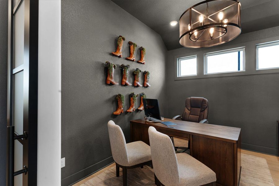 Representative furnished interior of a home built from the Branford by Chesmar Homes in Highland Village, Georgetown (Image 7).