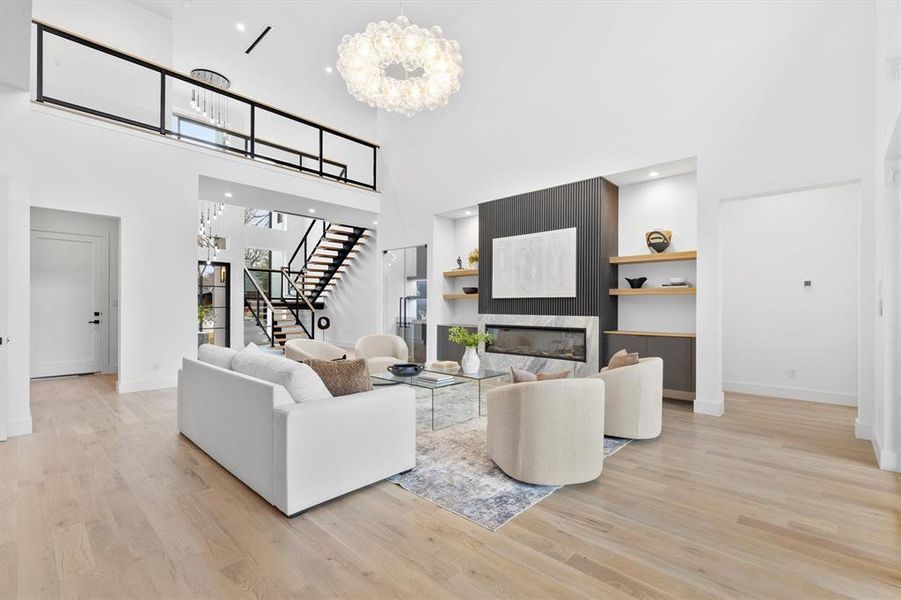 Furnished interior view inside a new home in , Dallas (Image 25).