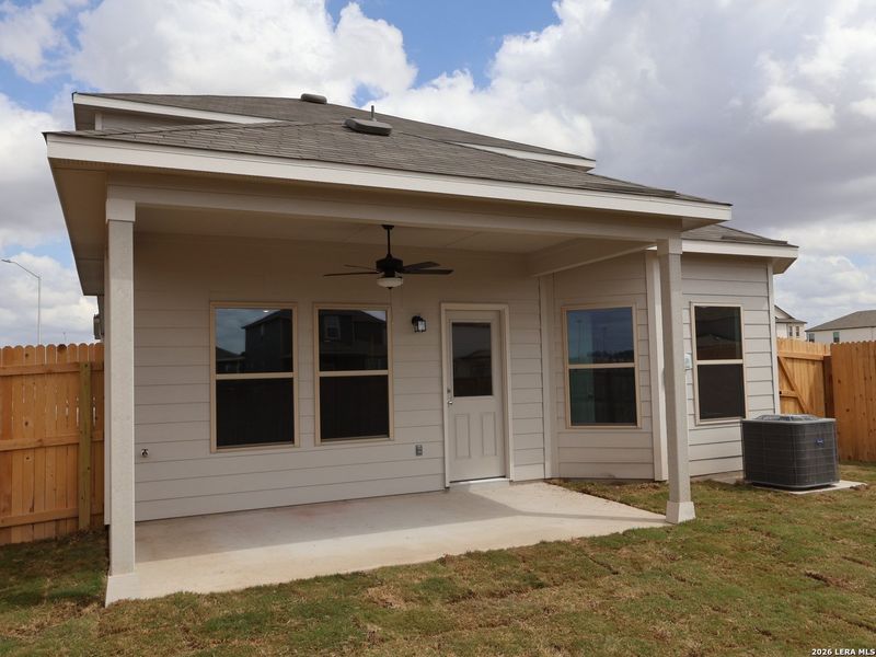 Exterior details and patio area of a home in Park Place, New Braunfels (Image 23). Exterior details and patio area of a home in Park Place, New Braunfels (Image 23).