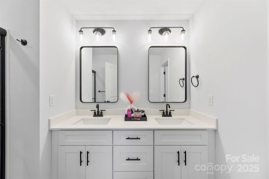 Furnished interior view inside a new home in Surrey Woods, Charlotte (Image 36).