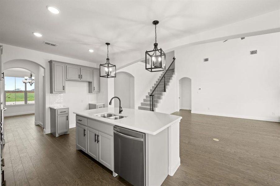 Furnished interior view inside a new home in Coyote Crossing, Godley (Image 10).
