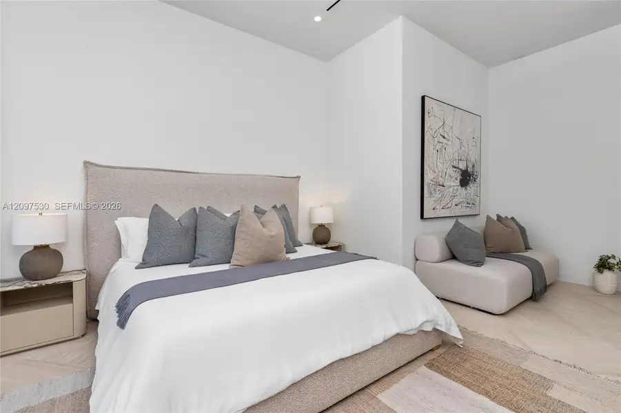 Furnished interior view inside a new home in , Miami (Image 17).