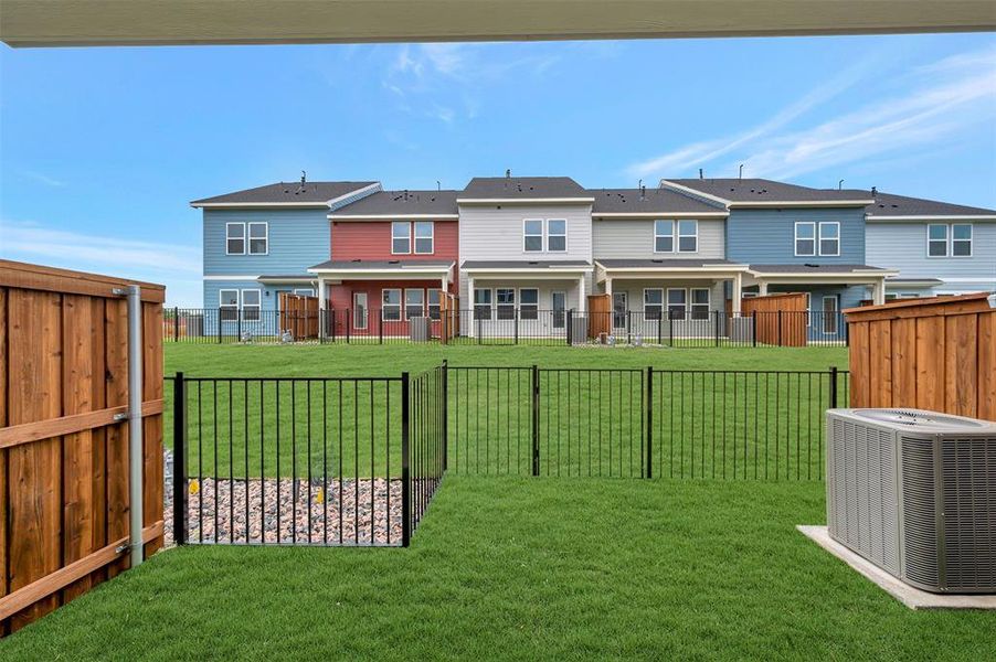 Exterior details and patio area of a home in Providence Commons, Providence Village (Image 21). Exterior details and patio area of a home in Providence Commons, Providence Village (Image 21).