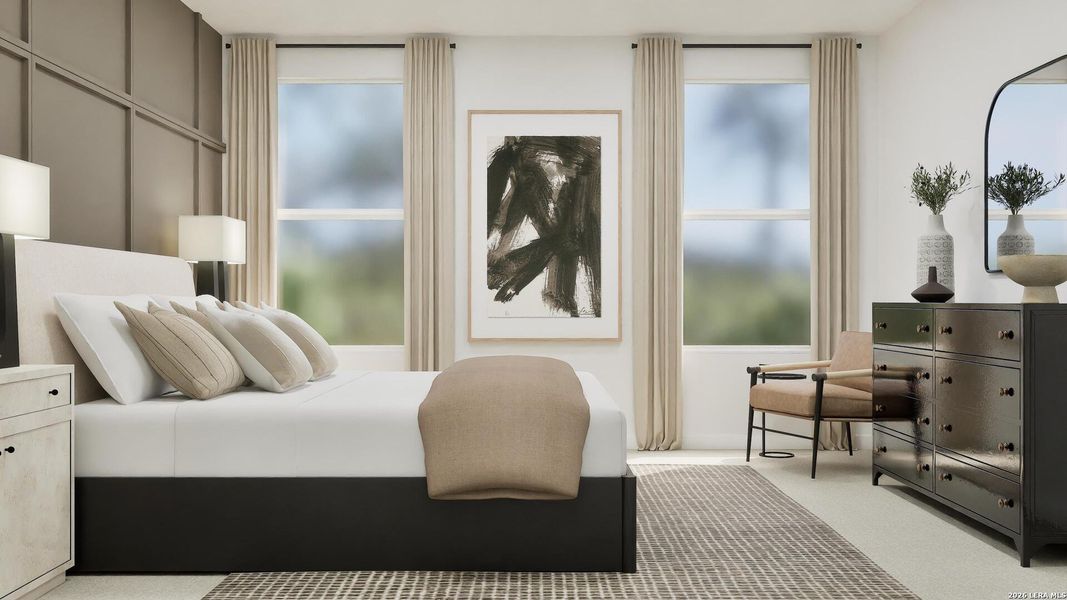 Furnished interior view inside a new home in Voss Farms, New Braunfels (Image 15).