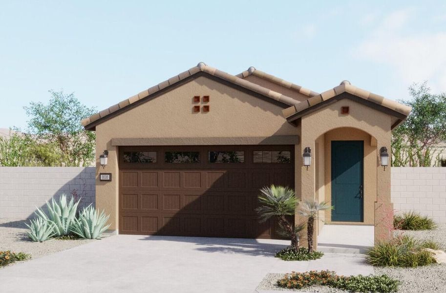 Spanish Elevation – Mariposa | Mira Vista at Victory in Buckeye, AZ by Landsea Homes