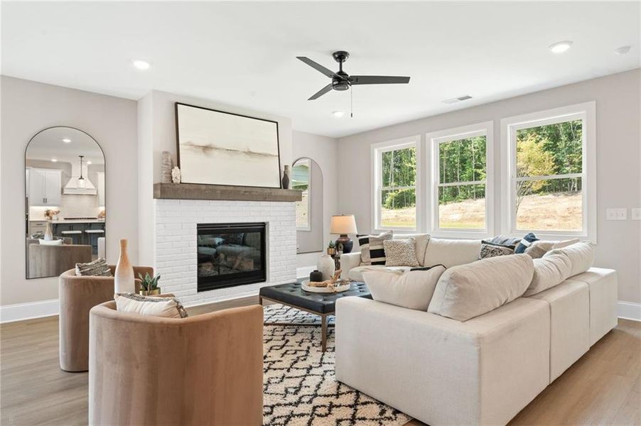 Furnished interior view inside a new home in Oak Valley Estates, Marietta (Image 22).