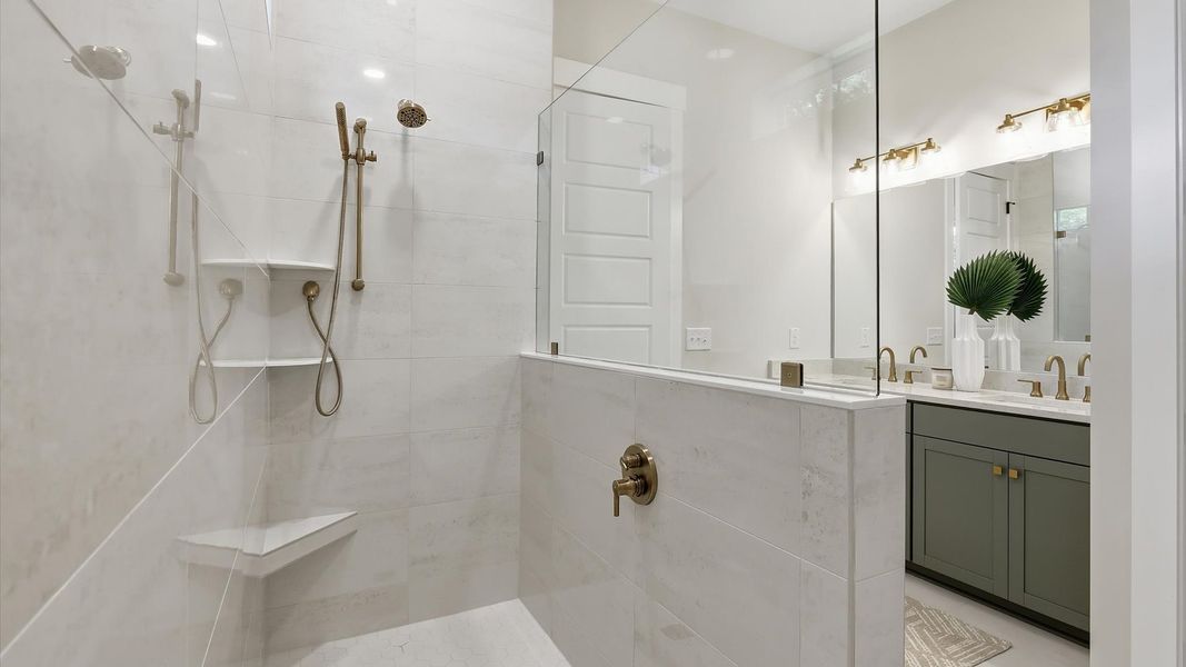 Representative furnished interior of a home built from the Lighthouse II by DRB Homes in Bayview Acres, Mount Pleasant (Image 24).
