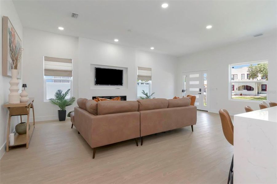 Furnished interior view inside a new home in , Gulfport (Image 7). Furnished interior view inside a new home in , Gulfport (Image 7).
