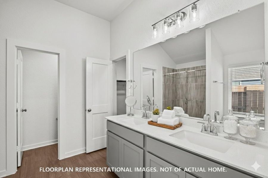 Furnished interior view inside a new home in Marvida, Cypress (Image 6).