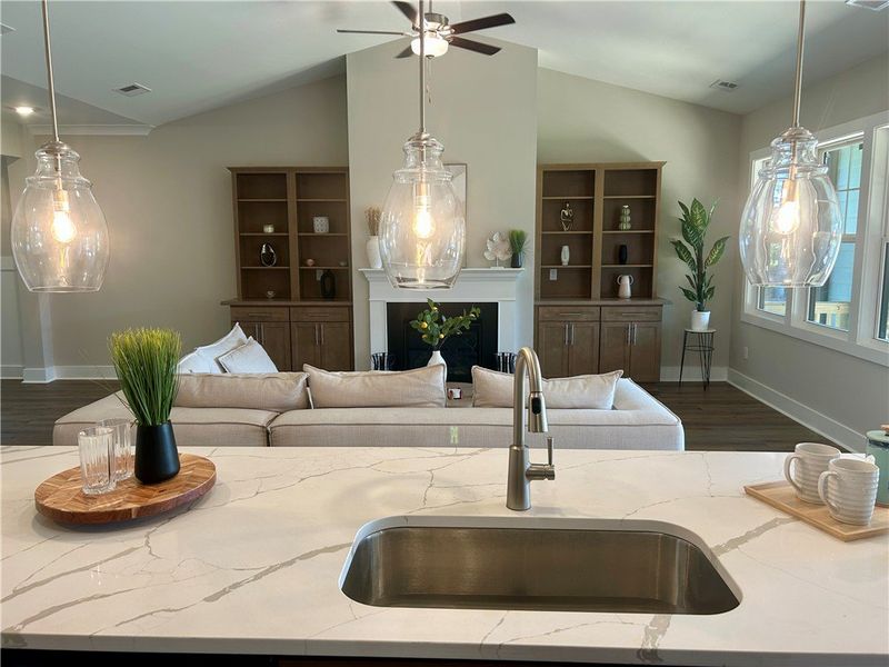 Furnished interior view inside a new home in Cross Creek Golf Club, Seneca (Image 11).