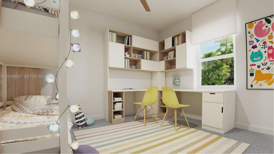 Furnished interior view inside a new home in Wildwood Groves, Miami (Image 3).