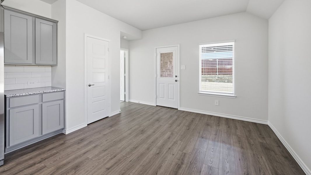 Representative unfurnished interior of a home built from the Bailey by D.R. Horton in Silverado, Aubrey (Image 16). Representative unfurnished interior of a home built from the Bailey by D.R. Horton in Silverado, Aubrey (Image 16).